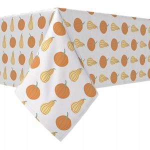 Прямоугольная скатерть, 100 % хлопок, 52x120 дюймов, тыквы пастельных тонов.