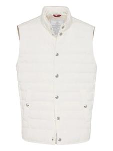 Brunello Cucinelli легкий жилет, белый