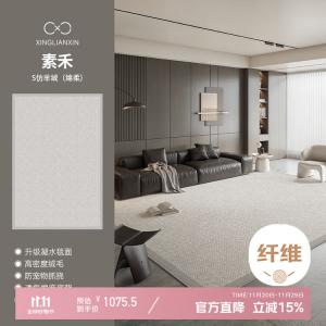 Xinglianxin Ковер 300×450 см для гостиной/спальни, светлый, современный, моющийся, водостойкий, устойчивый к пятнам