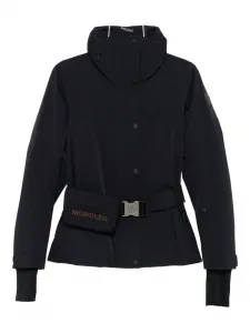 Лыжная куртка с поясом Moncler Grenoble, черный