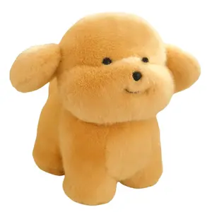 MIC RABBIT Коллекционные плюшевые куклы Little Golden Retriever с нагрудником высота 20см/30см