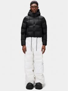 Пуховик стандартного кроя Rains, черный