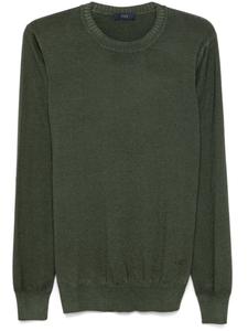 Fay свитер тонкой вязки, зеленый