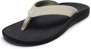 Женские пляжные сандалии OLUKAI Ohana, водонепроницаемые шлепанцы, поддержка свода стопы и комфортная посадка, легкие и прочные, улучшенное сцепление и устойчивость, черный