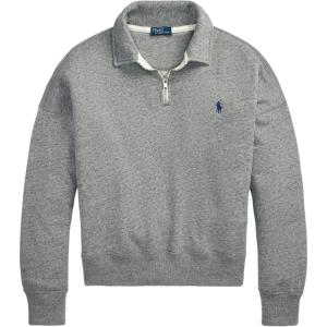 Полузастёжка поло свитшот Polo Ralph Lauren, серый