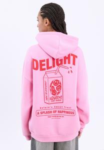 Толстовка OVERSIZED JUICE BOX BACK GRAPHIC HOODIE UNISEX YOURTURN, розовый