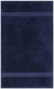 Полотенца Yves Delorme Etoile Marine - Роскошное Роскошное постельное белье из плюша и мягкости - 100% Натуральное и органическое - Турецкое полотенце с высокой впитывающей способностью, синий