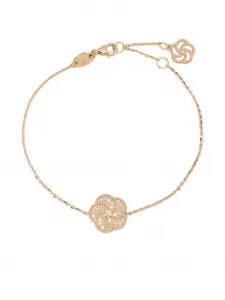 Браслет Bloomy из желтого золота с бриллиантами La Prima Gioielli