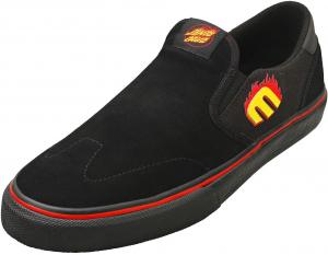 Мужские кеды Etnies Lo-Cut Slip X Santa Cruz низкие слипоны для скейтборда, черный