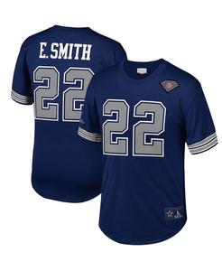 Мужская футболка Emmitt Smith Navy Dallas Cowboys с именем и номером игрока в отставке Mitchell & Ness