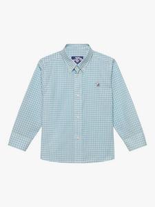 Детская рубашка Thomas в slim fit с клетчатым узором Trotters, Sage/Blue