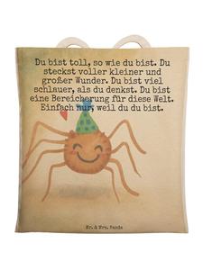 Mr. & Mrs. Panda Тканевая сумка с изображением паука и надписью белого цвета