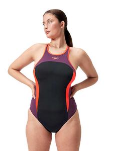 Купальник Eco+ Speedo, цвет schwarz/orange/lila