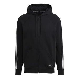 Толстовка adidas Long Sleeves Zipper Hooded Jacket Black, черный