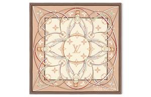 LOUIS VUITTON Квадратный шарф Ultimate Monogram, Khaki