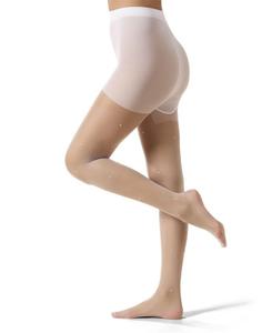 Женские полупрозрачные модные колготки с отделкой из искусственного жемчуга по всей поверхности MeMoi, White