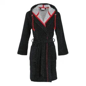 Женский халат 405310, 1 шт., короткая модель Carl Ross, Night blue/offwhite