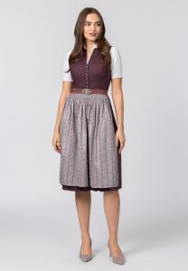 Широкая юбка в сборку Stockerpoint, бургундия