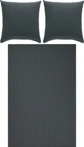 Постельное белье Rosenheim "anthracite" 1x 200x220 см + 2x 80x80 см Erwin Müller
