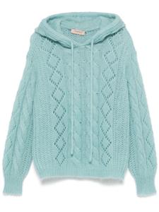 TWINSET джемпер с капюшоном, синий