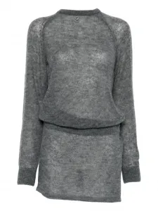 Вязаное платье с вырезами COPERNI, серый