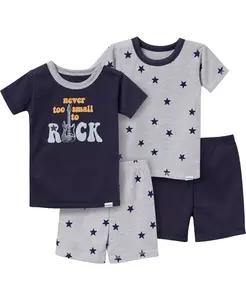 Пижамный комплект для девочек, 4 предмета, Ballet Slippers Gerber, серый