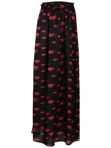 Юбка макси с принтом Amir Slama, черный