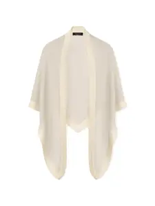 Шарф с контрастной отделкой Fabiana Filippi, нейтральный