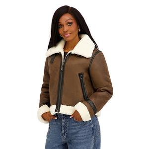 Куртка из искусственной овчины для подростков Madden Girl, Dark Chocolate