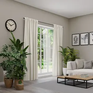 Нейтекс для вас! Штора «BELMONDO», (1 шт.), однотонная с бархатистой поверхностью, на заказ Neutex For You!, серо-коричневый