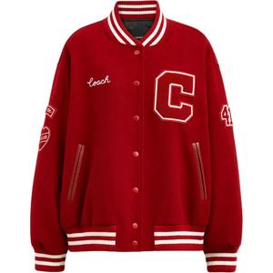 COACH Куртка-пуховик женская красная