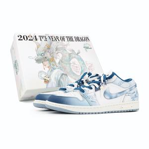 Баскетбольные кроссовки Air 1 Vintage Unisex Low-Top Blue/White Jordan