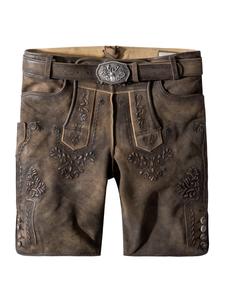 Кожаные брюки Artur темно-коричневого цвета Stockerpoint