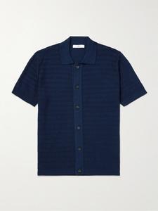 Рубашка из фактурного хлопка MR P., синий