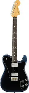 Fender American Pro II Telecaster Deluxe с грифом из палисандра, цвет Dark Night, с футляром