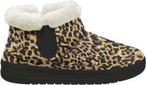 GETELINSENG Женские зимние ботинки утепленные с меховой подкладкой, теплые мягкие плюшевые ботильоны, черные ботинки с противоскользящей подошвой