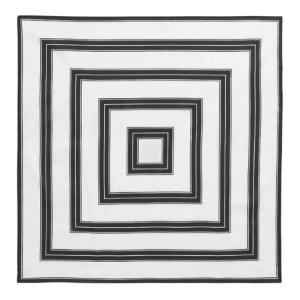 TOTEME Геометрический принт Поплиновый шарф, White