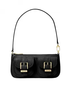 Черная сумка через плечо на молнии Michael Kors, черный