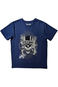 Футболка с выцветшим черепом Guns N Roses, синий