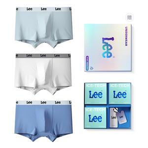 Мужские трусы боксеры упаковка 3 штуки Lee, белый