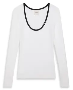 Женский джемпер с круглым вырезом Calvin Klein Jeans, белый