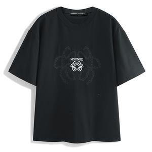 PEACEBIRD MEN Черная футболка с коротким рукавом Men's