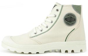 Парусиновые туфли унисекс с высоким берцем светло-бежевые/зеленые/черные Palladium