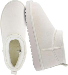 Ботильоны CUSHIONAIRE Hip 2 из настоящей замши для женщин, уютная подкладка из искусственного меха, зимние женские ботинки на молнии, Off-White Genuine Suede