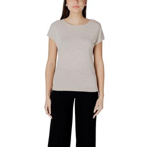 Бежевая футболка из полиэстера Street One, бежевый