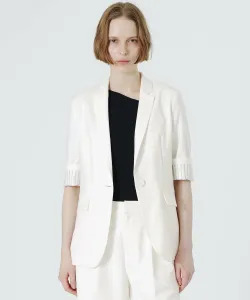 Жакет с коротким рукавом, которую можно стирать Loveless, цвет White