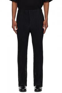 Брюки с сетчатыми вставками Homme Plissé Issey Miyake, черный
