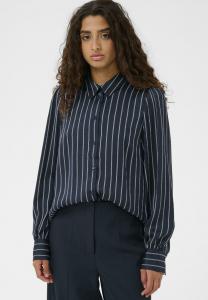 Блуза Soaked in Luxury STRIPED, Salute W Creme Stripes/Dark Blue