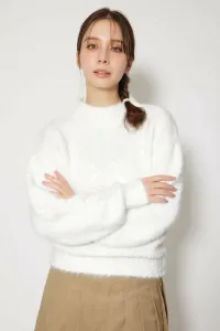 Трикотажный топ из искусственной кожи с логотипом Rienda, цвет Ivoy3