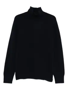 Кашемировый свитер с воротником-гольф Soft Goat, черный